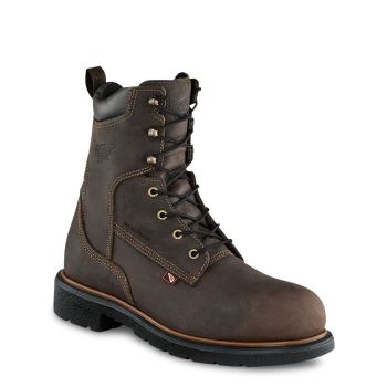 Red Wing DynaForce® 8-inch Insulated Waterproof Soft Toe Mens Work Boots Chocolate - Style 1242